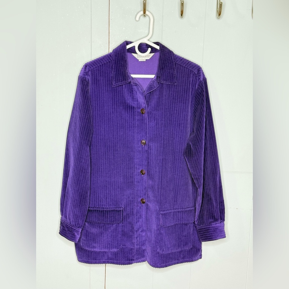 Lands' End Deep Purple Corduroy Jacket